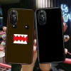 Söt Domo Funny-Kun Phone Case for Honor 70 50 20 7S X9 X8 X7 Magic 4 3 Pro mjuk svart telefonomslag