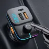 5.0 USB Car Chargeur Type C Adaptateur émetteur FM FM FM-Handsfree Light Adaptateur HandSfre