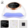 Sensores Noq Sun H4 Plus Max72w Lâmpada para Manicure Nails Two Hands Sun UV LED LED LUBLE