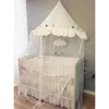 Baby cot luifel bed gordijnen muggen netto baby bedding wieg netten speelt tent voor kinderen speel huis meisje jongens kamer decoratie240327