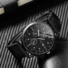 Wristwatches 4Pcs/set Men's Scale Casual Business Nylon Strap Quartz Watch With Calendar Beaded Bracelet Set As An Ideal Gift Choice