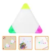 Triangle Highlighter Markers Notebook Marking Pens for Artists Coloring Highlighters Aesthetic Portable Brush