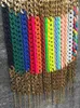 Catene Fishsheep Dichiarazione a catena acrilica Collana girocollo per donne colorate grandi colletti grossi alla moda 2024 Y2K gioielli
