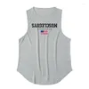 Men's Tank Tops 2024 Summer Mens Fashion Casual Bodybuilding Fitness Quickly-dry Breathable Workout Top 6 Colors
