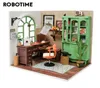 Robotime New Arrival DIY Jimmy039s Studio Doll House with Furniture Children Adult Miniature Dollhouse Wooden Kits Toy DGM07 T23785668