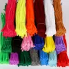 100Pcs Chenille Stems Pipe Cleaners 5MM Children Kids Plush Educational Toy Crafts Colorful Pipe Cleaner Toys Handmade DIY Craft