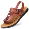 Sandals tongs pour les hommes portent des chaussures de plage anti-skid à l'extérieur en été pour conduire le printemps et l'automne super fibre décontractée
