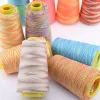 Chainho,3000Yard/Spools,402 Multicolored Sections Dyeing Polyester Thread,Suitable Quilting,Needlework Household Sewing Machine