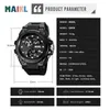 腕時計Maikl G Style Sports Military Men's Watches Luxury Digital Watch 50mの防水石英腕時計