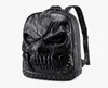 2022 new 3D Embossed Skull Backpack bags for Men unique Originality man Bag rivet personality Cool Rock Laptop Schoolbag For Teena8022680