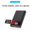 DIY 6*18650 Power Bank Hülle Dual USB LED Display QC3.0 Schnellladungsbatteriehalter Ladungspray -Box Shell -Hülle für Handy