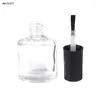 Storage Bottles 10/15ml Empty Nail Polish Bottle Clear Glass With Brush Refillable Manicure Tool