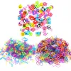 DIY Rainbow Rubber Bands Accessories Refill Kit Elastiekjes Bands with Pegboard Toys Bracelet Hair Loom Bands Set Girls Gifts