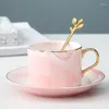 Tazze in porcellana tazza europea tazze di Natale in porcellana set latte in ceramica per la colazione condensata da tè da tè set d'oro