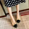 Casual Shoes Bow Tie Flat Sole Single Shoe Womens 2023 Spring New Round Toe Shallow Cut Ballet Shoes T240409