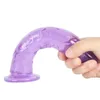 Dildos di gelatina morbida con un dildo realistico di una tazza di aspirazione forte senza vibratore artificiale per la masturbazione femminile lesbica giocattoli sexy