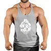 Tampo masculino Tops 2024 Cotton Gym Gym Top sem mangas roupas de fitness Roupas de fitness