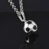 Pendant Necklaces Fashion Sports Football Necklace Pendant Crystal Chain Football Necklace Womens Necklace Suitable for Sports Fans Jewelry GiftsQ