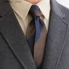 Neck Ties Naples Arrow Tie 7CM Stripe Twill Polyester Business Italian Fashion Tie BoutiqueQ