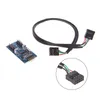 9pin USB 2.0 1 do 2 rozdzielacz Chipset PCB Extender Extender dla PC Case Intalne Dropship