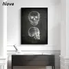 Anatomy Chalkboard Poster Canvas Prints Body Parts Heart Hand Foot Drawing Vintage Home Room Art Wall Decor Painting