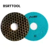 BSRTTOOL 2 st/set 5 '' 30# torr poleringsplatta skarp typ flexibel diamantpoleringsplatta för granit marmor stenslipskiva