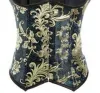 Sapubonva Underbust Corset avec des sangles de broderie supérieure gilet exagéré corselet gothique femme vintage lingerie plus taille sexy korset