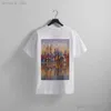 2023 Tendencias de camisetas de diseño para hombres de verano Tendencias Kith Rabbit Papbit Cutting Tampón Ronda redonda Camiseta de algodón de algodón de algodón