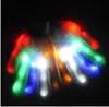 Guanti arcobaleno lampeggiante a LED mostra la luce di Halloween Cosplay Ghost Glove Mitts Colorful LED Up Toy Up Toy Up Halloween Dance Rave Party F9518669