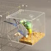 Other Bird Supplies Transparent Feeder Capacity Hanging For Parakeets Parrots Cockatiels Lovebirds Multiple