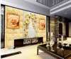 Tapeten Wallpaper 3d Customized Tapete Blume Sandstein Relief Hintergrund Wand Wandgemälde modern