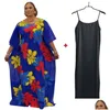 Vêtements ethniques de grande taille Robes de soirée Femme Dashiki Robe africain Robe Couvure Luxury Dubaï Kaftan Abaya Muslim Dr DH6VV