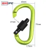1st D Shape Hook Escape Supplies Carabiner Fast Hanging Nut Buckle Rock Outdoor Survival Gear Camp Mountaineering Ring Hook