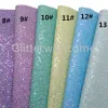 Couleurs pastel tissu de faux vinyle à paillettes avec des feuilles de cuir paillettes en feutre pour boucles d'oreilles Bows Diy 21x29cm GM856-Q004