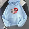 Erkek Hoodies Mantantheestallion Baskı Gerçek Kız SH T Mektup Grafik Sweatshirt Pocket uzun kollu erkek sudaderas erkek kıyafetler