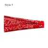 Bohemian Headbands For Women Cashew Flower Print Head Band Yoga Sports Hairband Elastic Wide Bandanas Headwear Hair Accessories