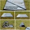 Camp Furniture Double-Sided Aluminum Foil Mat Slee For Cam Portable Insating Thermal Blanket Foldable Tent Floor Tra Drop Delivery Spo Dheqf