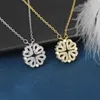 Pendant Necklaces 2022 Lucky Four Leaf Three Leaf Necklace Womens Magnet Heart shaped Pendant Necklace Charm Wedding Jewelry Anniversary GiftQ