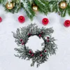 Decorative Flowers Christmas Candle Ring Table Centerpiece Garland Artificial Wreath For Party Living Room Lantern Home Decor