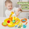 Spela husleksaker låtsas Spela Electric Water Out Childrens Kitchen Wash Basin Sink Kids Kitchen Set Toy For Boys Girls Gift 240408