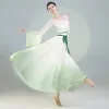 Fantasia de dança clássica de estilo chinês yangko dança nacional na cintura traje fã guarda -chuva de dança de dança de dança