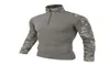 Multicam Uniform Long Sleeve T Shirt Men Camouflage Army Combat Shirt Paintball Clothes Tactical8403833