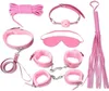 BDSM Bondage Extreme Einschränkungen Hausfrau 7 in 1 Sex Play Kit Faux Leder Fetisch -Handgelenks -Knöchel Manschetten Sexspielzeug für Paare GN33230503588269