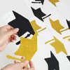 Украшение вечеринки чернокожие выпускные бакалавриат Banner Banner Paper Cap Garlands для школьных праздников 2024 висящие украшения