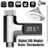 Digital Shower Temperature Led Display Water Thermometer Realtime Monitor Uk Bathroom Faucet Mixer With Thermostat