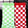 Women Socks Korea Harajuku Fashion Check Street Sports Print Skateboard Hip Hop Geometric Checkerboard