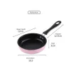 12cm Small Nonstick Frying Pan for Household Fried Egg Pancakes Round Mini Saucepan Hot Sale Pans Cookware Kitchen