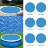 Pool Cover Round Solar Swimming Pool Tub Cover 10 inch Outdoor Bubble Blanket Accessories Dustproof Floor Rain Cloth Mat Cover