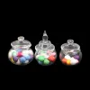 1PCS 1:12 DollHouse Mini Glass Jar Candy Bottle Storage Storage Tiny Wishing Bottle Bottle Kitchen Decor Toy