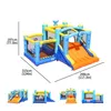Salta Castle for Kids Outdoor Bouncer Jumper gonfiabile Bounce House con scivolo Dolphin Playhouse Moonwalk Trampoline INDOOR Play Giocate